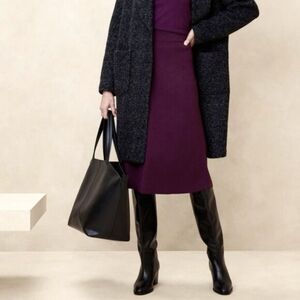 NWT Banana Republic Factory A-Line Midi Sweater Skirt S-M